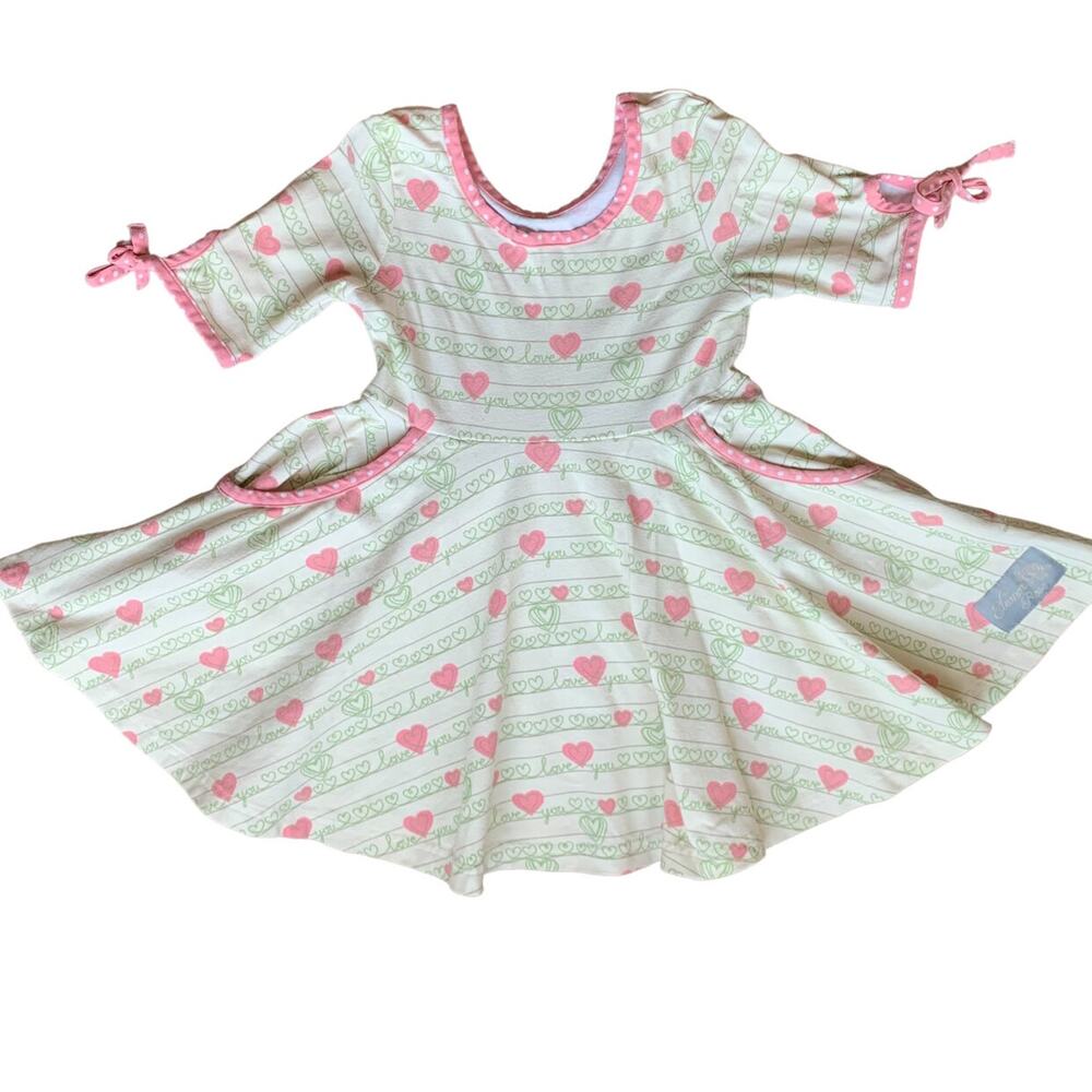 Eleanor Rose 💕 I Love You Hadlee Dress 3/4 Years - Picture 8 of 8